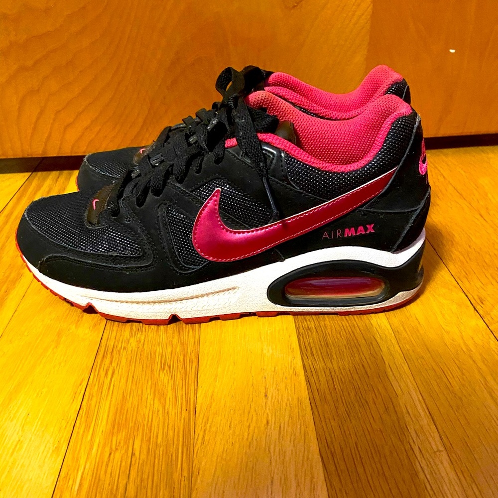 Black and Pink Nike Air Max Youth Size 6